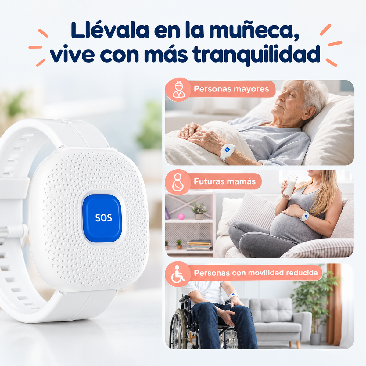 Pulsera SOS sin cuotas que avisa a tu familia